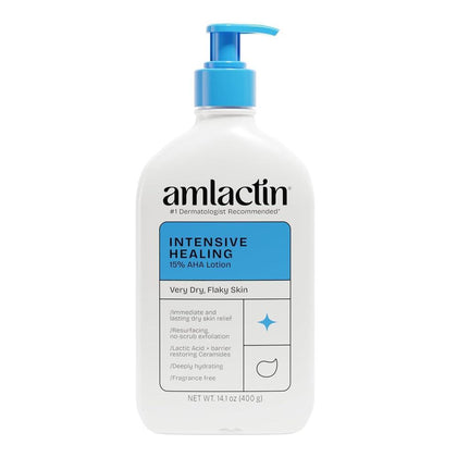 Loción Corporal Amlactin Intensiva Con Ácido Láctico AHA Y Ceramidas Para Piel Extremadamente Seca