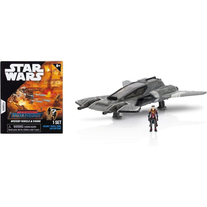 Star Wars Micro Galaxy Squadron Pirate Snub Fighter Mystery Bundle con accesorios