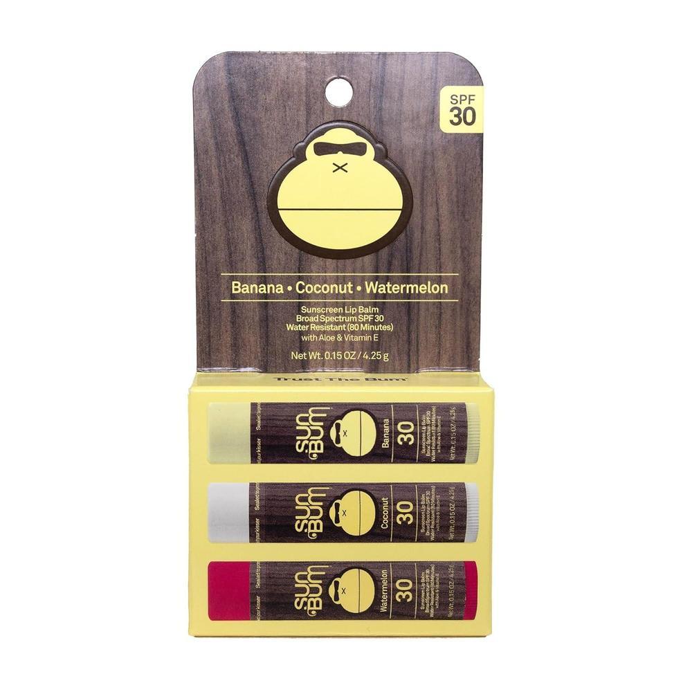Sun Bum Bálsamo Labial SPF 30 Pack de Sabores Surtidos