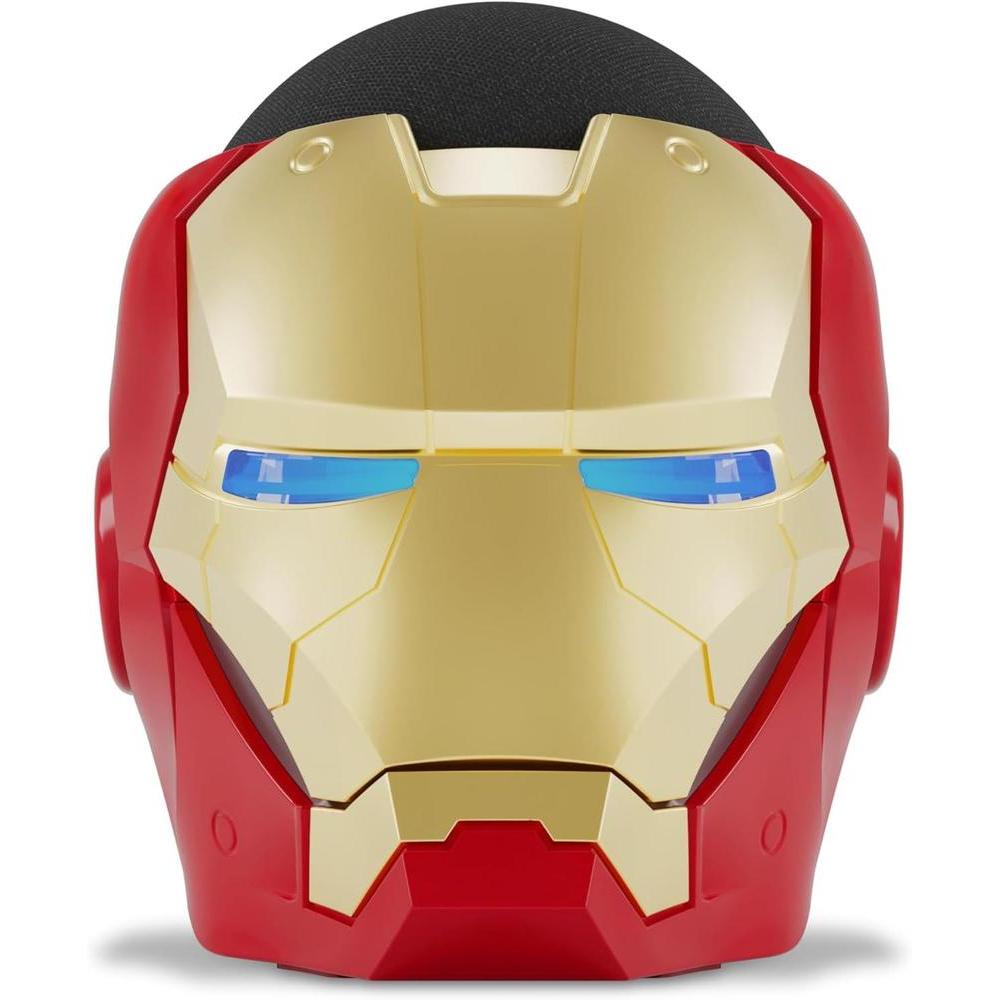 Paquete Echo Dot 5ª Gen con soporte edición limitada Iron Man, mejor sonido y control inteligente