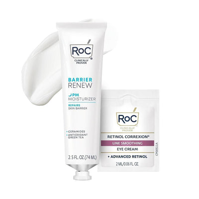 RoC Barrier Renew Crema Hidratante Nocturna Con Ceramidas Y Té Verde Antioxidante 70ml