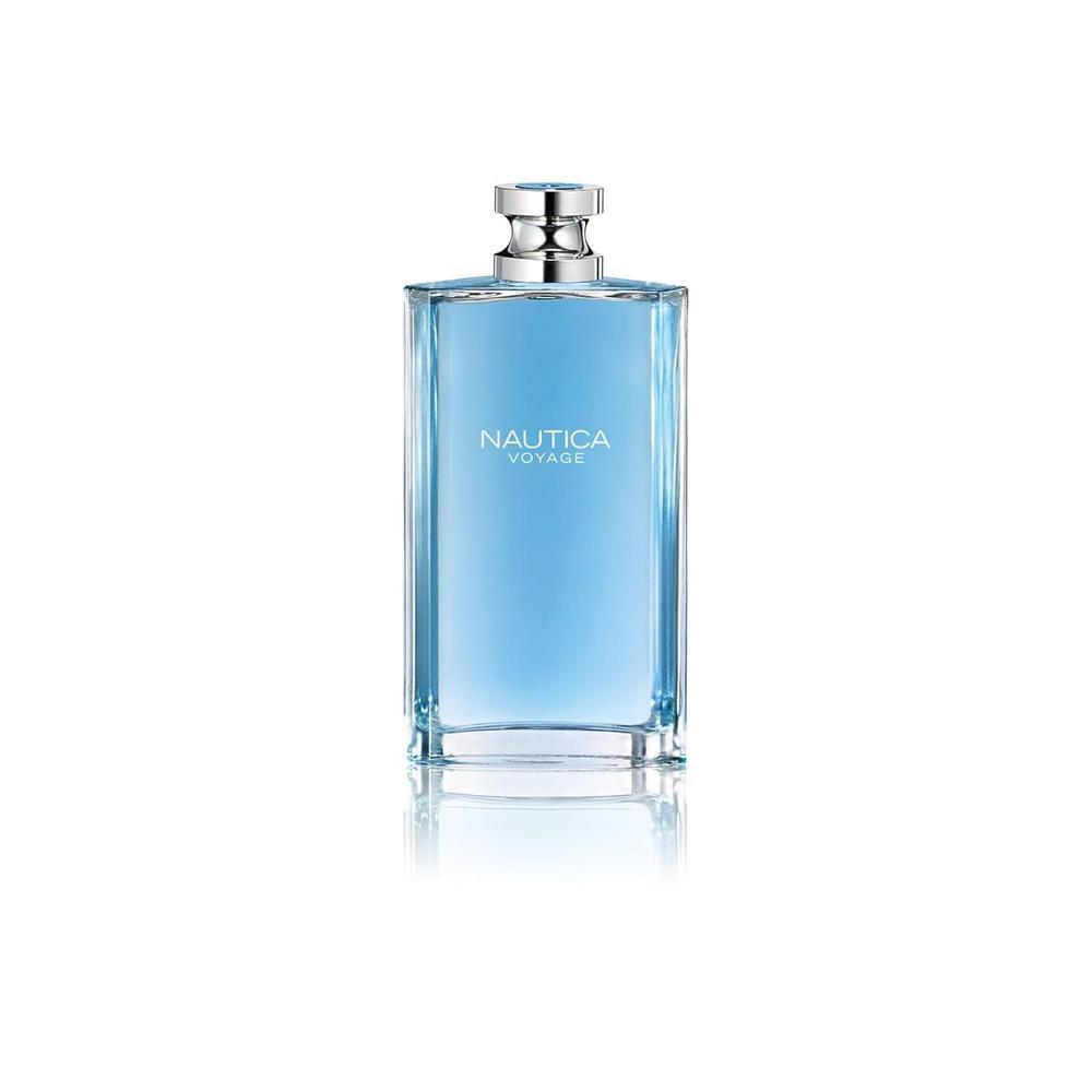 Nautica Voyage Eau de Toilette, fragancia masculina fresca con notas de manzana, loto indio y cedro, ideal para el uso diario