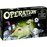 Juego de mesa Operation: Pesadilla Antes de Navidad, con arte de Oogie Boogie, edición coleccionista, para 1 o más jugadores