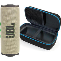 JBL Flip 7 con funda dura negra, altavoz Bluetooth portátil con sonido potente y tecnología AI Sound Boost