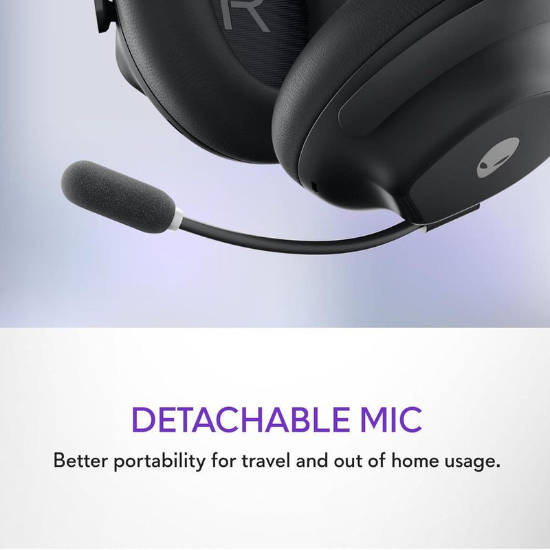 Alienware auriculares inalámbricos para juegos con Bluetooth 5.3, carga rápida, cancelación activa de ruido y 75 horas de duración