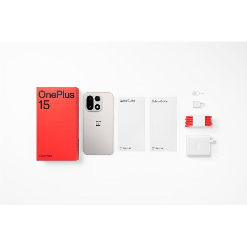 OnePlus 15, smartphone Android desbloqueado con Snapdragon 8 Gen 5, 12GB RAM, 256GB almacenamiento, batería duradera