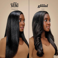 Shark Glam Ceramic: Sistema de peinado y secado con alisador y brillo de aire, ideal para cabello rizado y enrollado