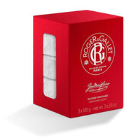 Jabón perfumado Roger & Gallet, limpieza suave y fragancia cítrica, 99% ingredientes naturales, paquete de 3