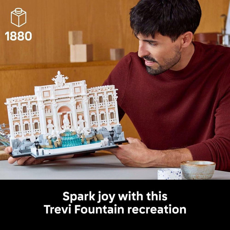LEGO Architecture Fuente de Trevi Juego de Construcción para Adultos - Monumento Italiano - Regalo para Mujeres y Hombres