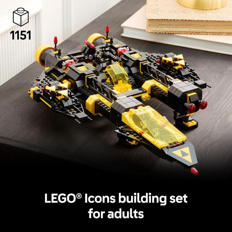 LEGO Icons Blacktron Renegade, set de construcción para adultos, bloques coleccionables, idea de regalo para fanáticos