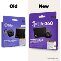 Tile Starter Pack: de Life360, rastreadores Bluetooth y buscadores de artículos para llaves, carteras. Compatible iOS y Android