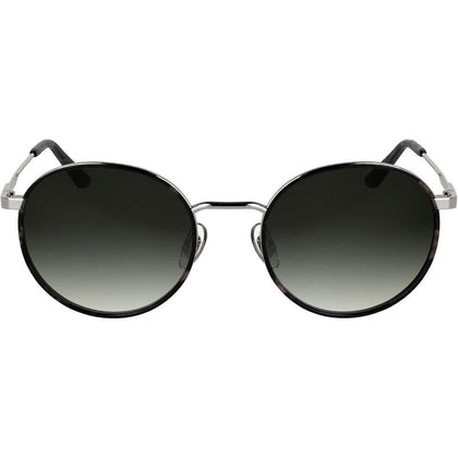 Lentes de sol Calvin Klein CK25101S con diseño redondo y marco de metal, incluyendo almohadillas nasales ajustables para mayor comodidad