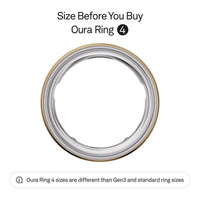 Oura Ring 4 en Oro, seguimiento de salud integral, compatible con iOS y Android, resistente y cómodo