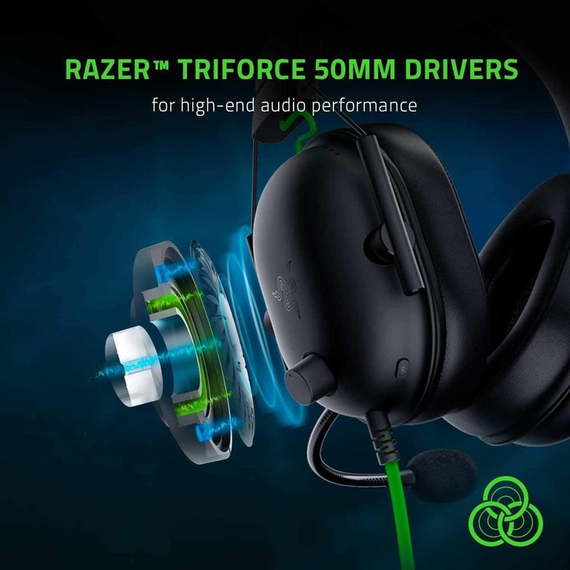 Razer BlackShark V2 X Auriculares para gamer con sonido envolvente 7.1 y almohadillas de espuma viscoelástica para PC, PS4, PS5 o Switch