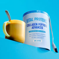 Vital Proteins Collagen Peptides sin sabor con ácido hialurónico y vitamina C, mejora piel y articulaciones