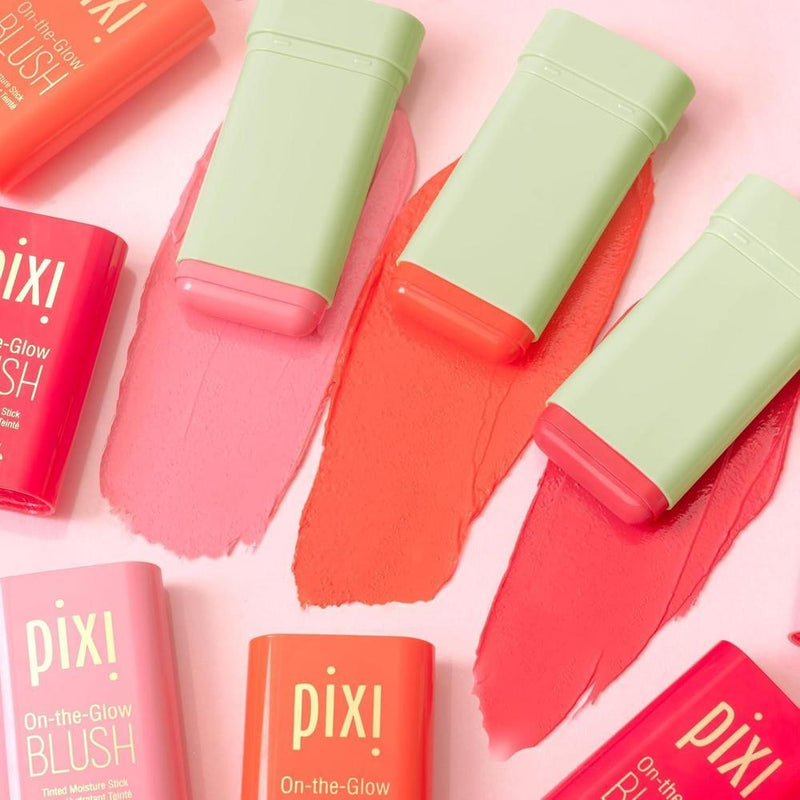 Pixi On-The-Glow Blush - Hidratante Bálsamo Labial Con Ginseng Y Aloe Para Mejillas Y Labios 19g