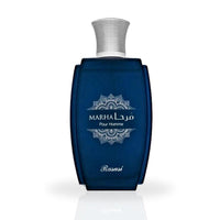 RASASI Marha Eau De Parfum, perfume árabe duradero para hombres con notas cálidas, florales y masculinas, ideal para toda ocasión