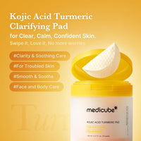 Almohadillas Medicube Con Ácido Kójico Y Cúrcuma Para Piel Problemática 160ml