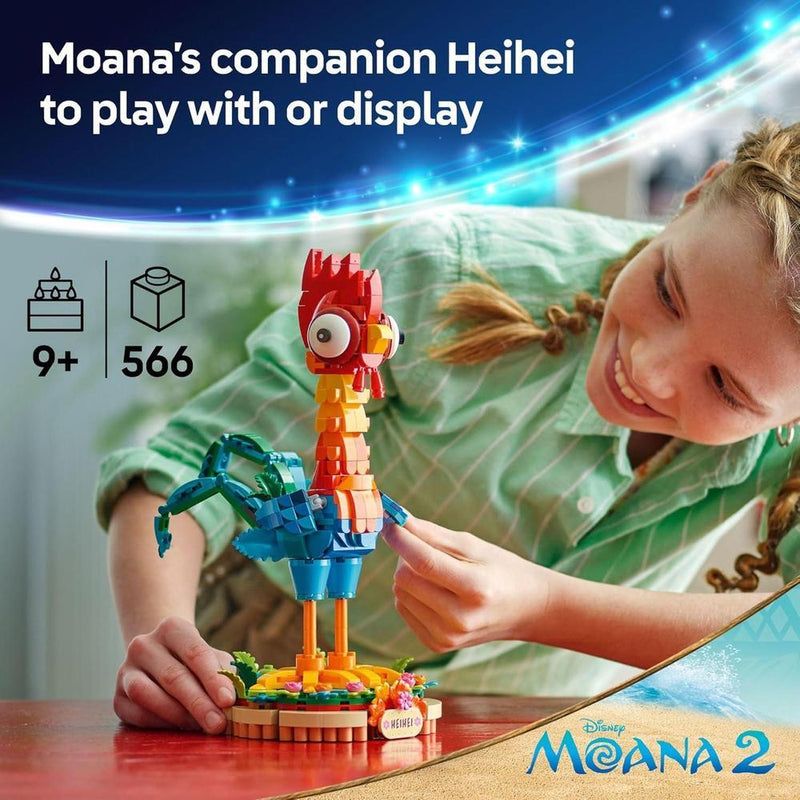 LEGO Disney Moana 2 Heihei - Juguete de construcción para niños y niñas, regalo para fanáticos de Moana y Disney, Juego Pascua - 43272