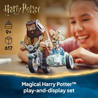 LEGO Harry Potter Hagrid y Harry, Juguete de construcción de motocicleta para niños y fanáticos, ideal para regalo