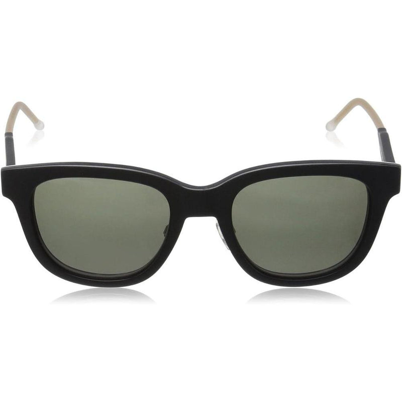 Tommy Hilfiger Gafas de sol unisex para adultos TH1352/S, diseño rectangular con marco de plástico negro mate completo