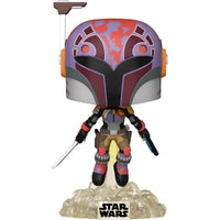 Funko Pop! Star Wars: Sabine Wren con Darksaber de la serie Power of The Galaxy, edición exclusiva de Amazon