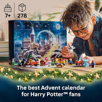 Calendario de Adviento LEGO Harry Potter 2025 con sorpresas construibles, incluye minifiguras de personajes emblemáticos