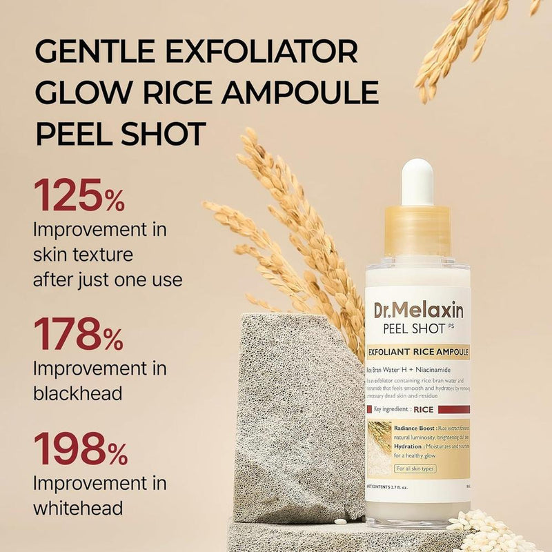 Dr.Melaxin Ampolla Exfoliante Suave AHA BHA Niacinamida 80ml
