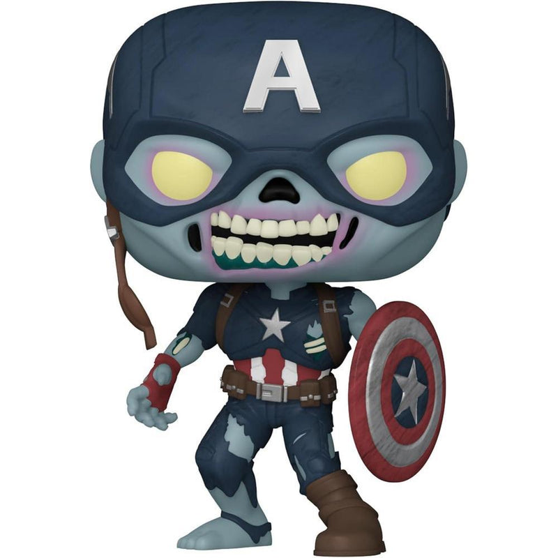 Funko Pop! Marvel: ¿Qué pasaría si? - Zombie Capitán América Figura de vinilo bobblehead coleccionable