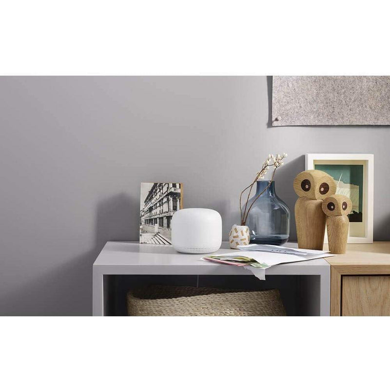 Google Nest Wifi - Sistema Wi-Fi para hogar con extensor de señal, router de malla para Internet inalámbrico, incluye 2 piezas