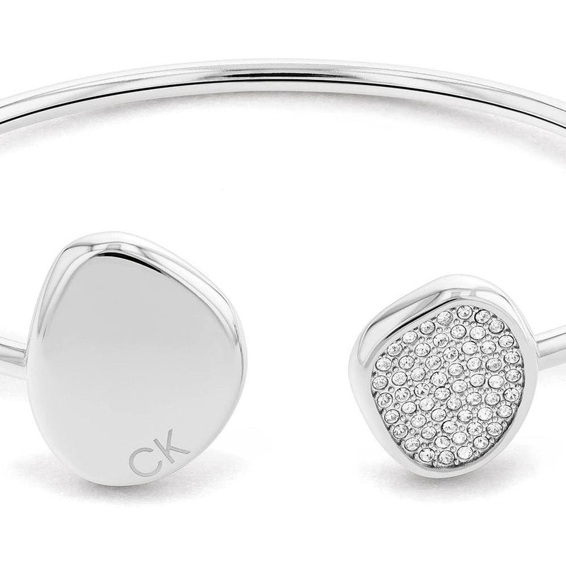 Calvin Klein pulsera de acero inoxidable para mujer con cierre de anillo de resorte y cadena serpiente
