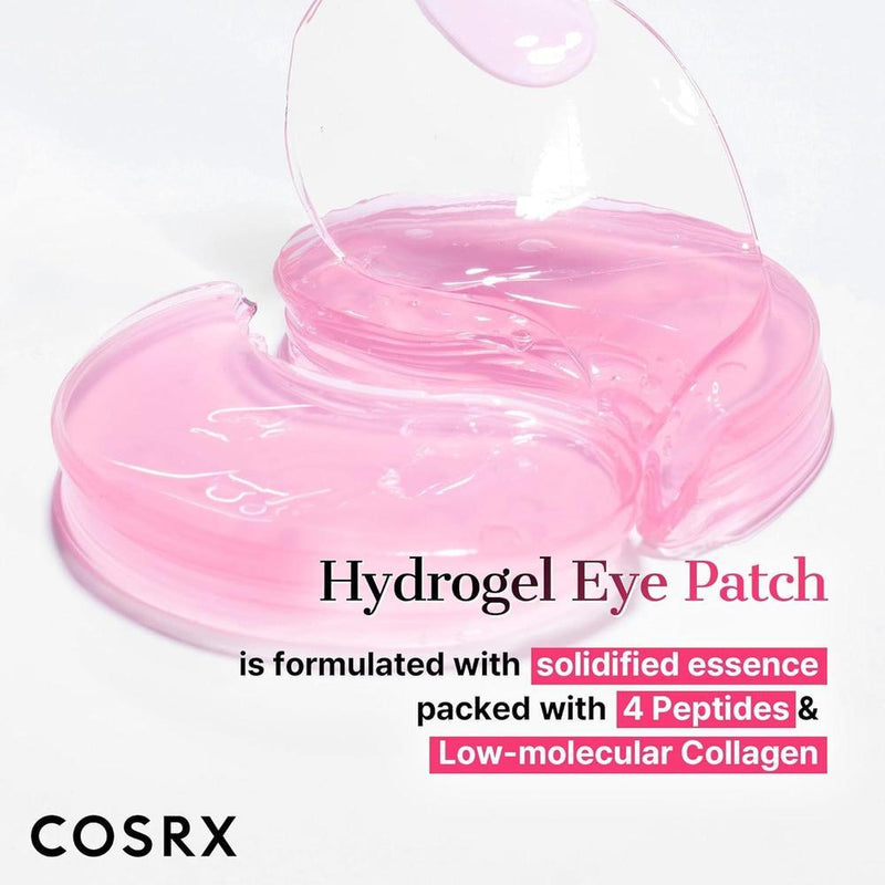 Parches Oculares COSRX Con Péptidos Y Colágeno Para Ojos Hinchados Y Círculos Oscuros, 60 Unidades