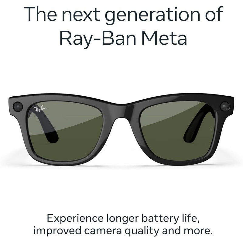 Ray-Ban Meta Wayfarer (Gen 2) - Shiny Black · Green