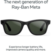 Ray-Ban Meta Wayfarer (Gen 2) - Shiny Black · Transitions Graphite Green