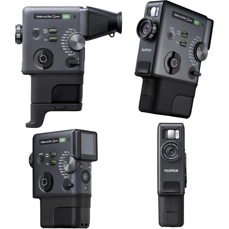 Paquete Fujifilm Instax Mini Evo Híbrida, Cámara Instantánea 3 en 1 con Bluetooth y Efectos Vintage