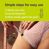 Philips Norelco OneBlade Intimate para aseo púbico, recorta y afeita con protección extra para la piel, modelo QP1924/70