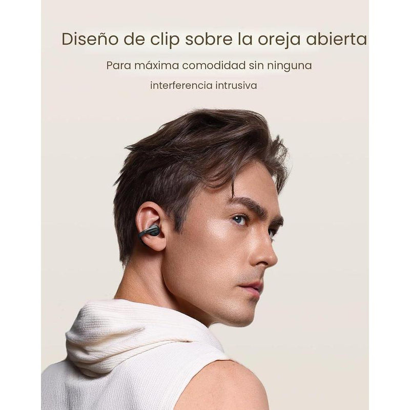 Baseus Bowie MC1 - Auriculares Abiertos Con Clip Y Cancelación De Ruido, Comodidad Adaptable, Sonido Impactante, Negro