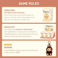 POP MART The Monsters - Caja ciega de vinilo de felpa con texto en inglés Have a Seat, figuras de diseño aleatorio coleccionables