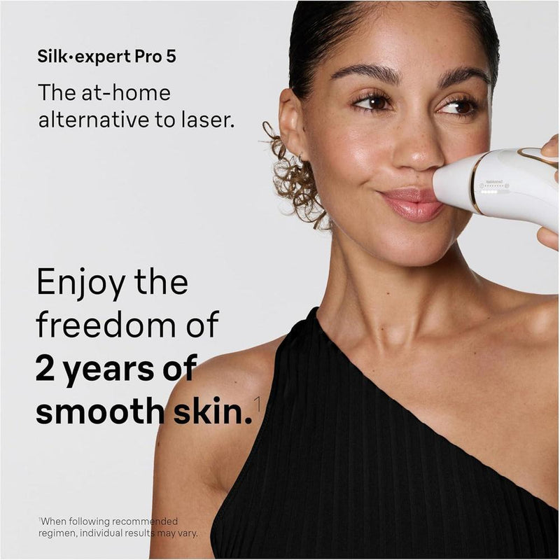 Braun IPL Silk·Expert Pro 5 PL5347, sistema de depilación para mujeres y hombres, resultados duraderos con cabezales de precisión adicionales