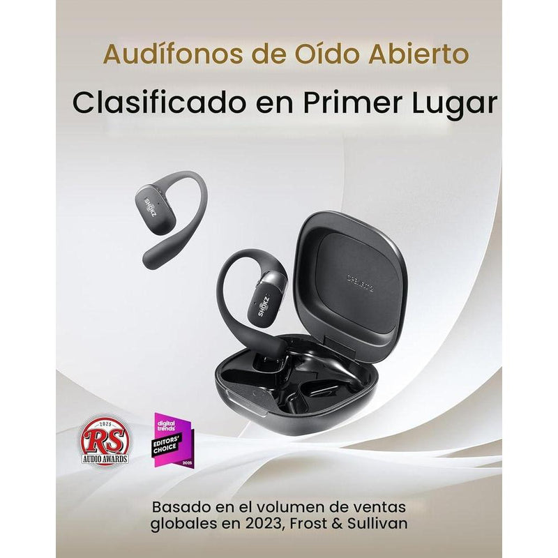 Shokz Openfit 2: Auriculares Abiertos Bluetooth Con Micrófono Y Gancho Para La Oreja, 48h Reproducción, Negros