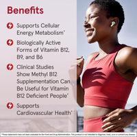 Suplemento Jarrow Formulas Methyl B-12 y Methyl Folate, vitaminas B9 y B12 bioactivas