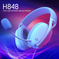 Auriculares inalámbricos Redragon H848 BT para juegos, ligeros, sonido envolvente, micrófono desmontable, multiplataforma