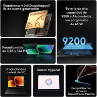 Xiaomi Pad 8 Ai Wifi 11" 8ª Generación Snapdragon 8s 256GB Gris