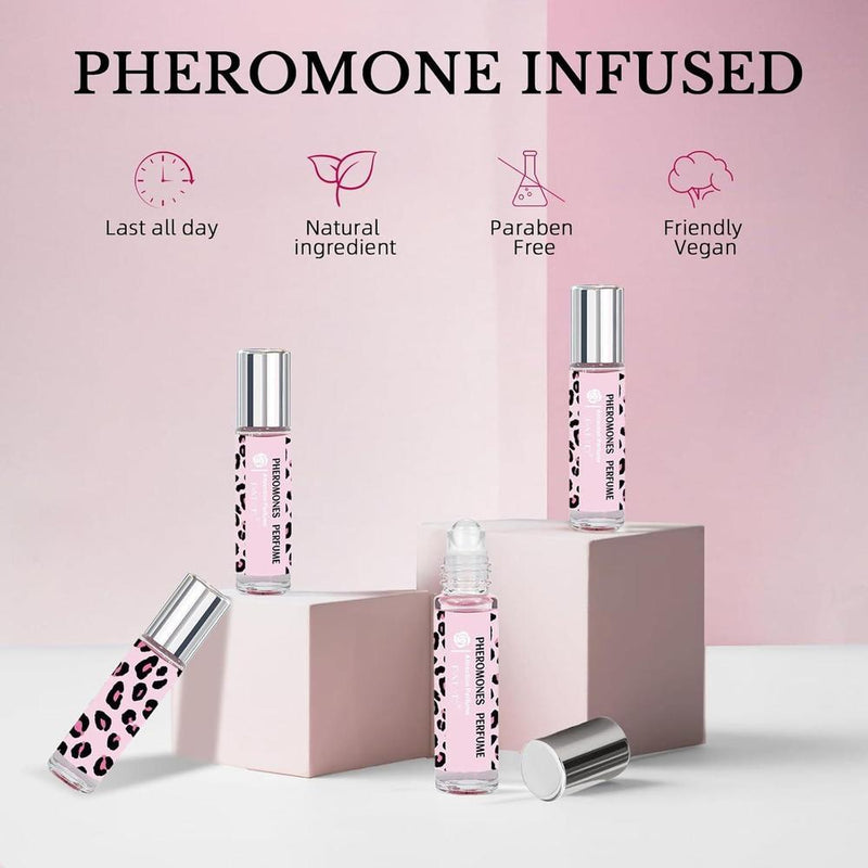 Perfume con feromonas para mujeres de larga duración, aceite de perfume roll on con aroma dulce y atractivo