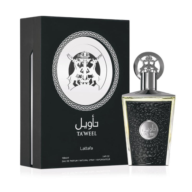 Lattafa TA'WEEL Eau de Parfum Spray de Larga Duración con Notas Amaderadas y Cítricas