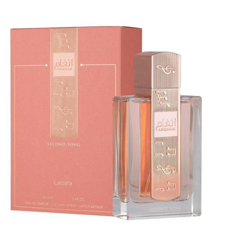 Lattafa Angham Second Song Eau de Parfum – Fragancia Unisex Oriental Vainilla, Dulce y Cremosa de Larga Duración