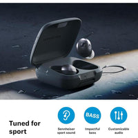 Sennheiser Momentum - Auriculares Deportivos Con Ajuste De Sonido Y ANC Adaptativo, Ajuste Seguro, Batería 24 Horas