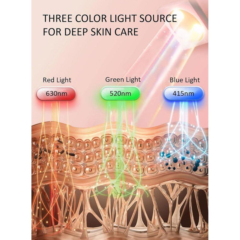 Aphrona Máscara facial LED aprobada por la FDA para reducción de arrugas y eliminación de acné con terapia de luz roja y azul