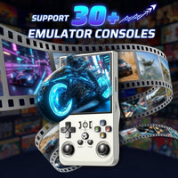 Consola de juegos retro portátil R36MAX con pantalla IPS HD, CPU 1.5 GHz y batería 4000 mAh, soporte para emuladores