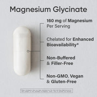 Sports Research Glicinato de magnesio, apoya el sueño y procesos enzimáticos, magnesio quelatado, cápsula vegana